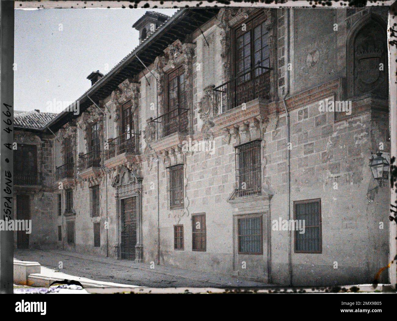 Granada, Spanien Palais de la Madraza, ehemaliges Rathaus und Universität von Yusuf i, 1914 - Spanien - Auguste Léon - (Juni 15 - Juli 4) Stockfoto