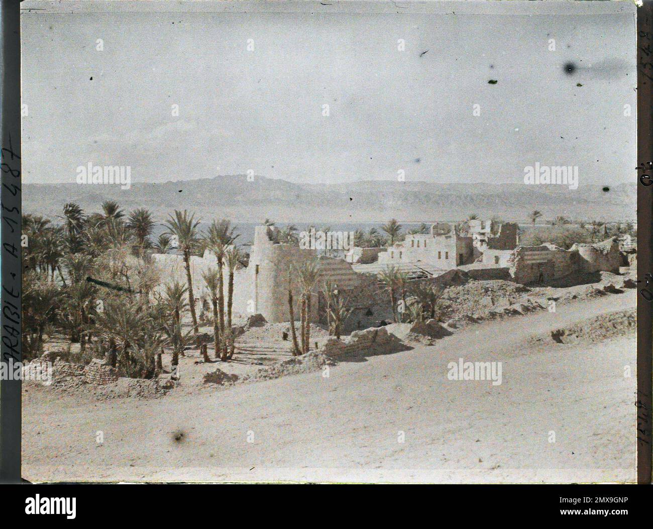 Aqaba, Arabien (derzeit Jordanien) Festung der osmanischen Garnison , 1918 - Naher Osten, Ägypten, Palästina, Zypern - Paul Castelnau (fotografischer Teil der Armeen) - (Januar 9 - Oktober 6) Stockfoto