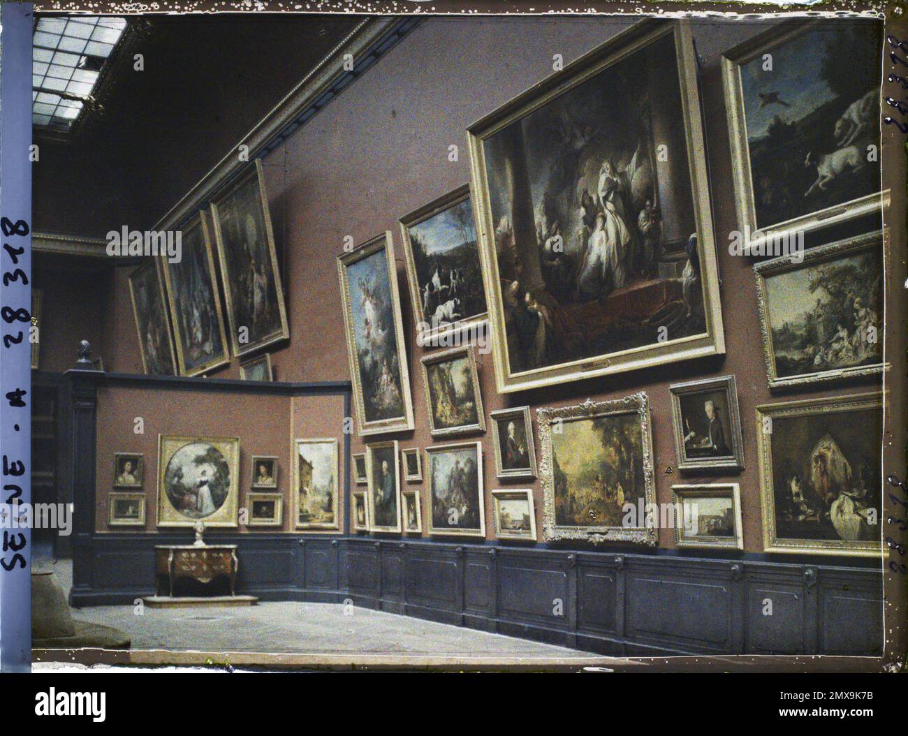 Paris (1. Arr.), Frankreich französisches Gemälde (Chardin, Watteau, Boucher) Daru-Raum, Louvre-Museum, Stockfoto