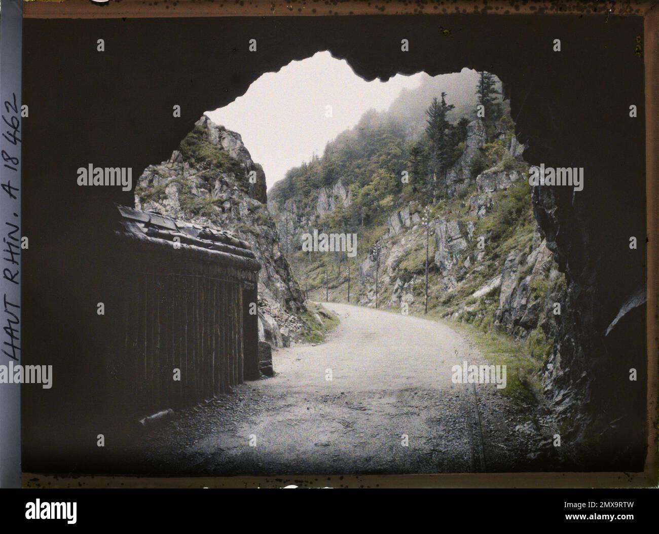 La Gorge, Skin-rhin, Elsass, Frankreich , 1919 - Elsace - Fernand Cuville - (Herbst) Stockfoto