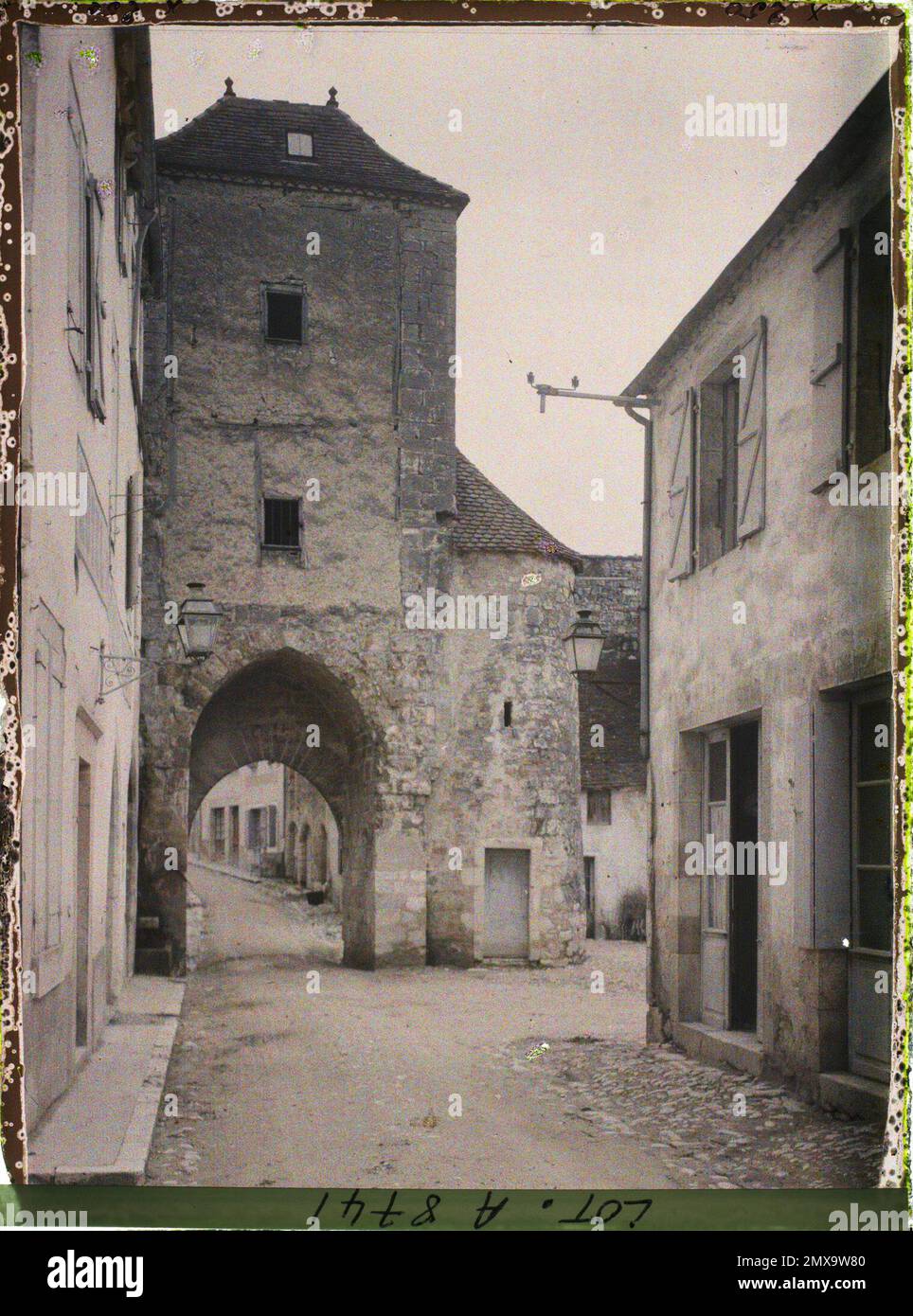 Rocamadour, Frankreich , 1916 - Französische Provinzen - Jean Brunhes, Auguste Léon und Georges Chevalier - (April - Juli) Stockfoto