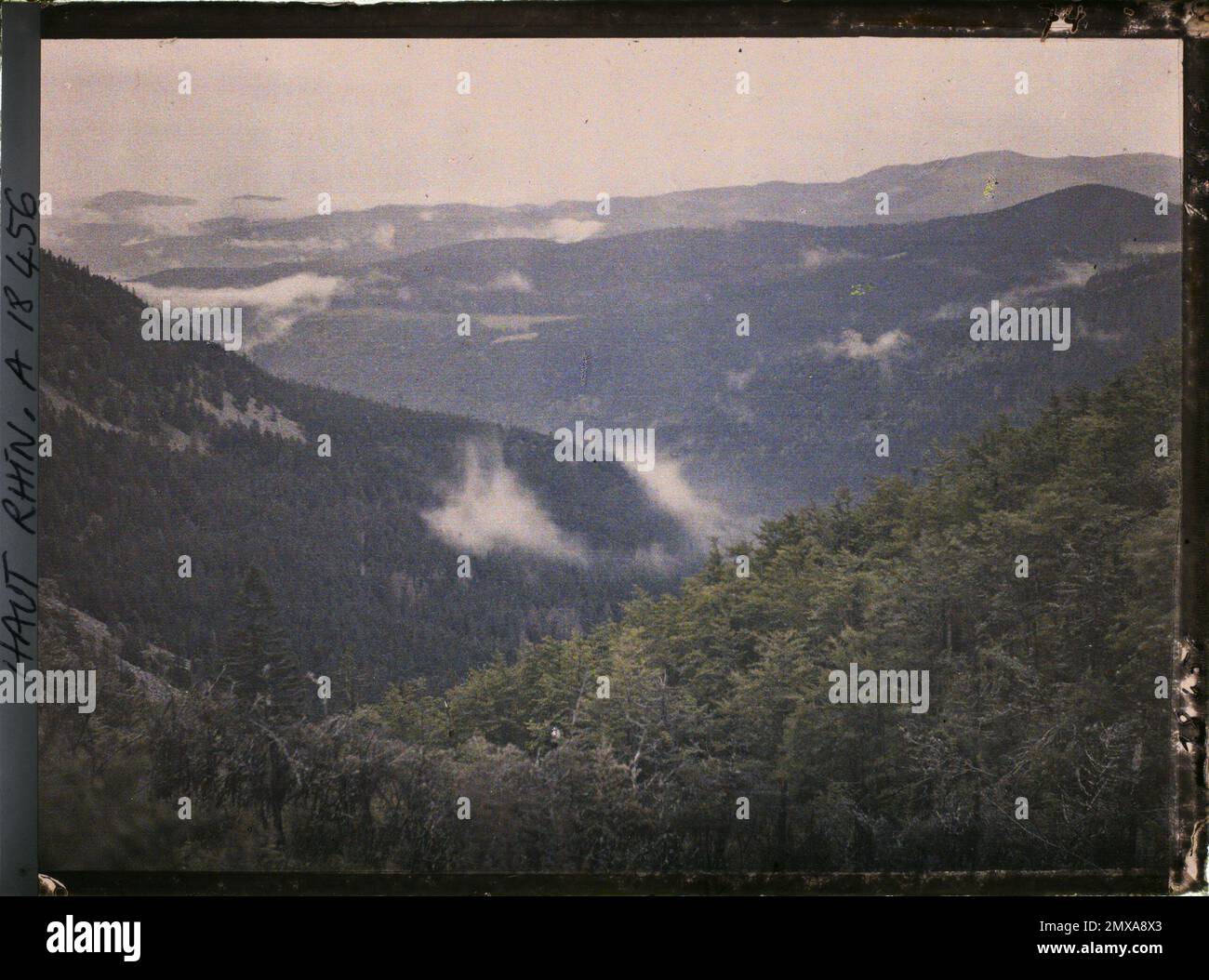 La Gorge, Skin-rhin, Elsass, Frankreich , 1919 - Elsace - Fernand Cuville - (Herbst) Stockfoto