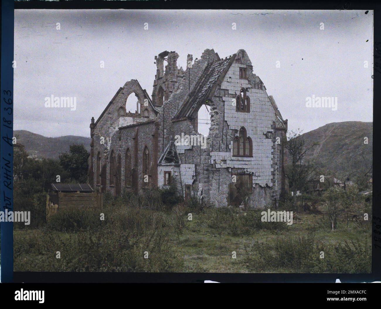 Metzeral, Skin-rhin, Asseas, frances , 1919 - Elsace - Fernand Cuville - (Herbst) Stockfoto