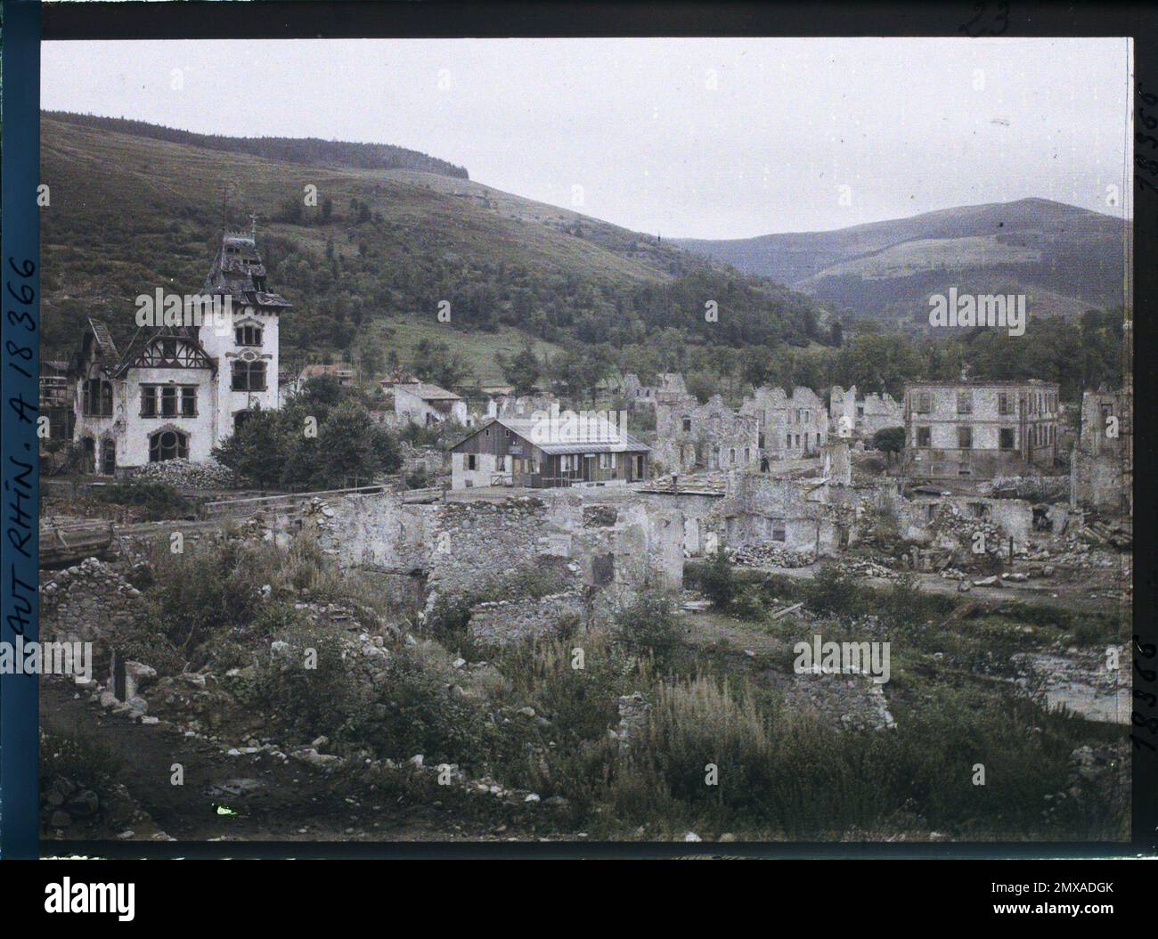 Metzeral, Skin-rhin, Asseas, frances , 1919 - Elsace - Fernand Cuville - (Herbst) Stockfoto