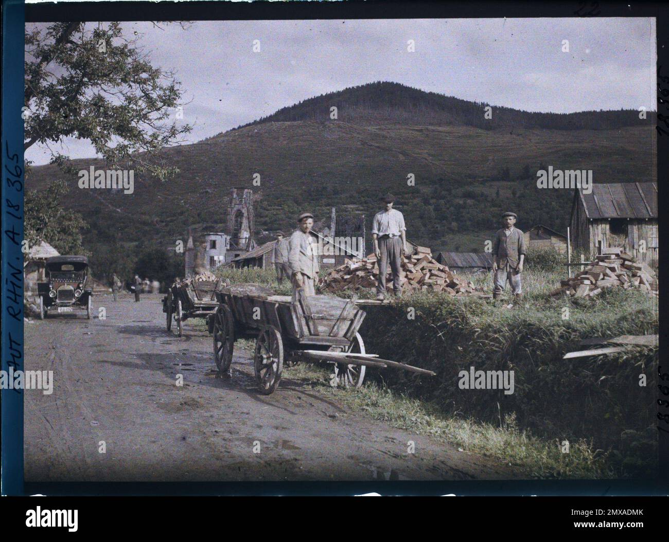 Metzeral, Skin-rhin, Asseas, frances , 1919 - Elsace - Fernand Cuville - (Herbst) Stockfoto