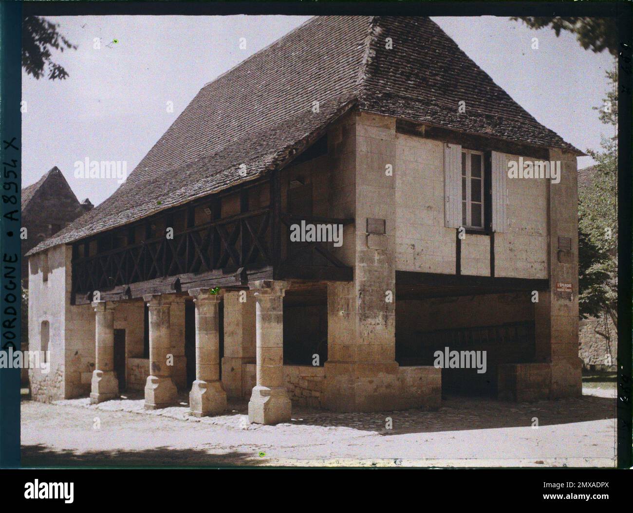 Domme, Dordogne, Frankreich , 1916 - Französische Provinzen - Jean Brunhes, Auguste Léon und Georges Chevalier - (April - Juli) Stockfoto