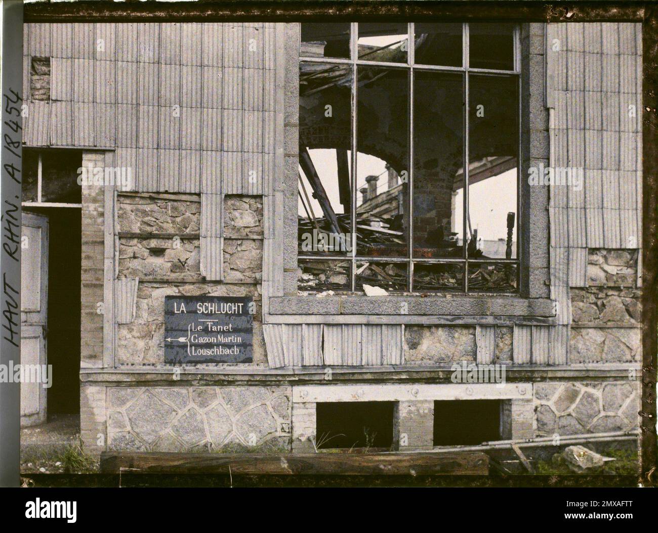 La Gorge, Skin-rhin, Elsass, Frankreich , 1919 - Elsace - Fernand Cuville - (Herbst) Stockfoto