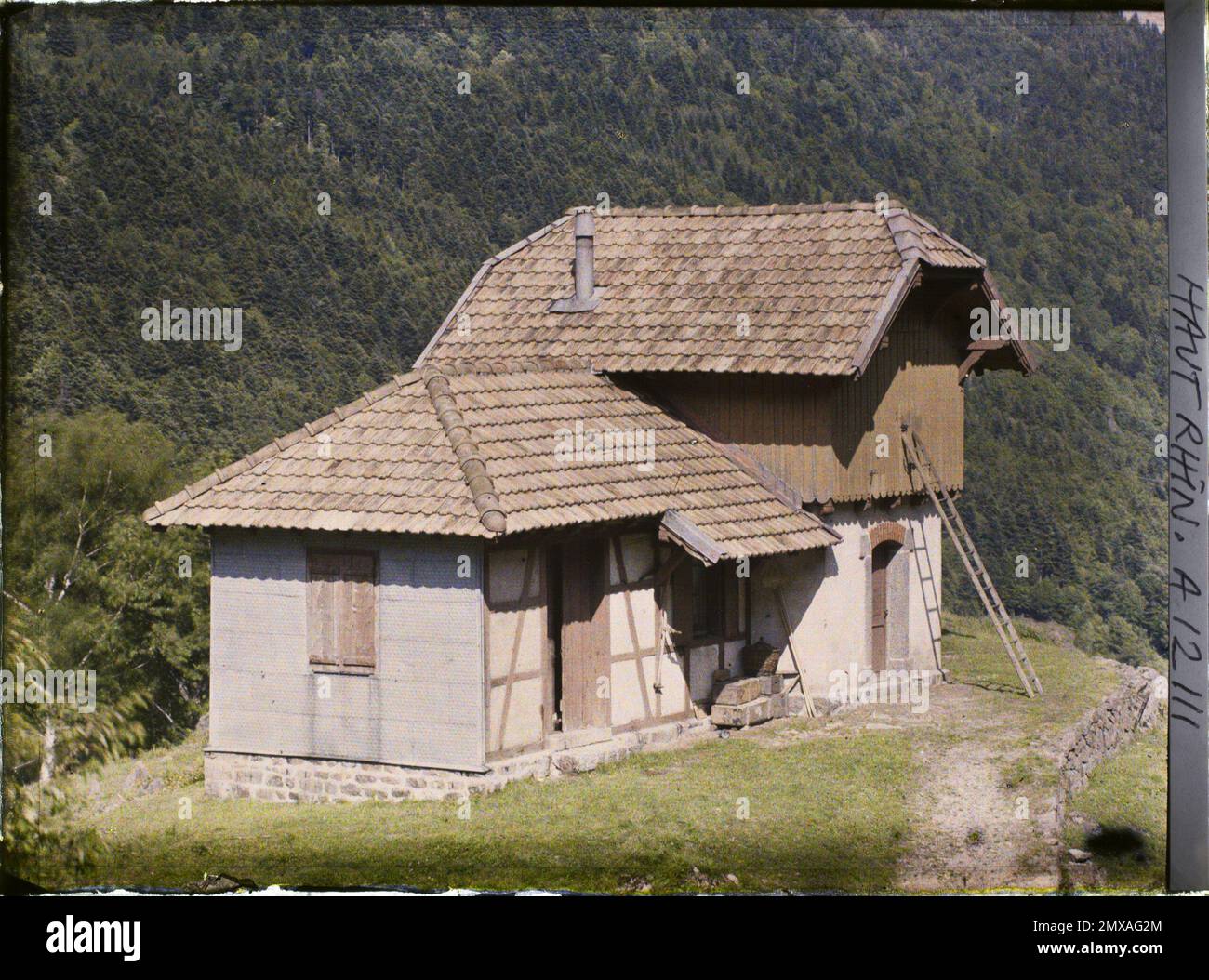 Lac the alfeffield, skin-rhin, asselat, Fravention Challats ât ’alfefs , 1917 - Elsass - Paul Castelnau (fotografischer Teil der Armeen) - (Juni) Stockfoto
