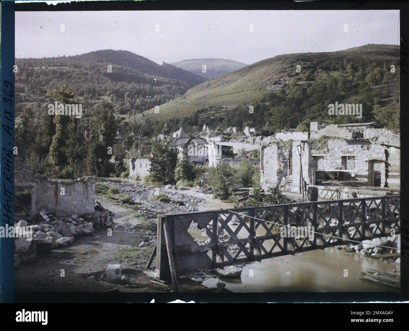 Metzeral, Skin-rhin, Asseas, frances , 1919 - Elsace - Fernand Cuville - (Herbst) Stockfoto