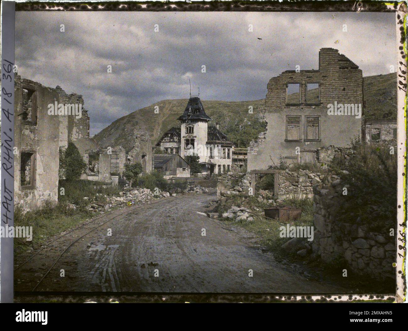 Metzeral, Skin-rhin, Asseas, frances , 1919 - Elsace - Fernand Cuville - (Herbst) Stockfoto