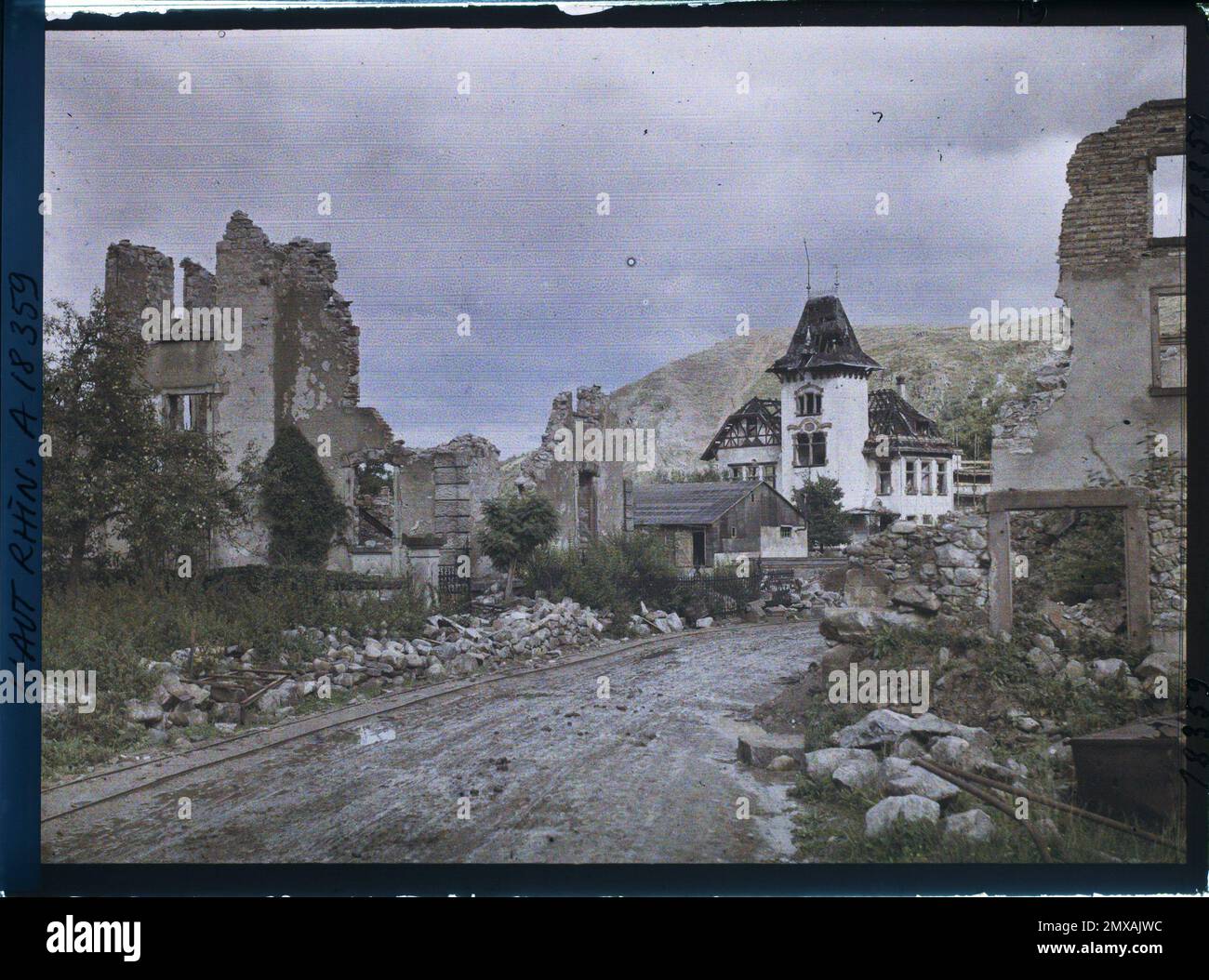 Metzeral, Skin-rhin, Asseas, frances , 1919 - Elsace - Fernand Cuville - (Herbst) Stockfoto