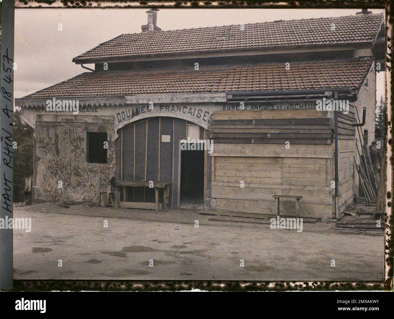 La Gorge, Skin-rhin, Elsass, Frankreich , 1919 - Elsace - Fernand Cuville - (Herbst) Stockfoto