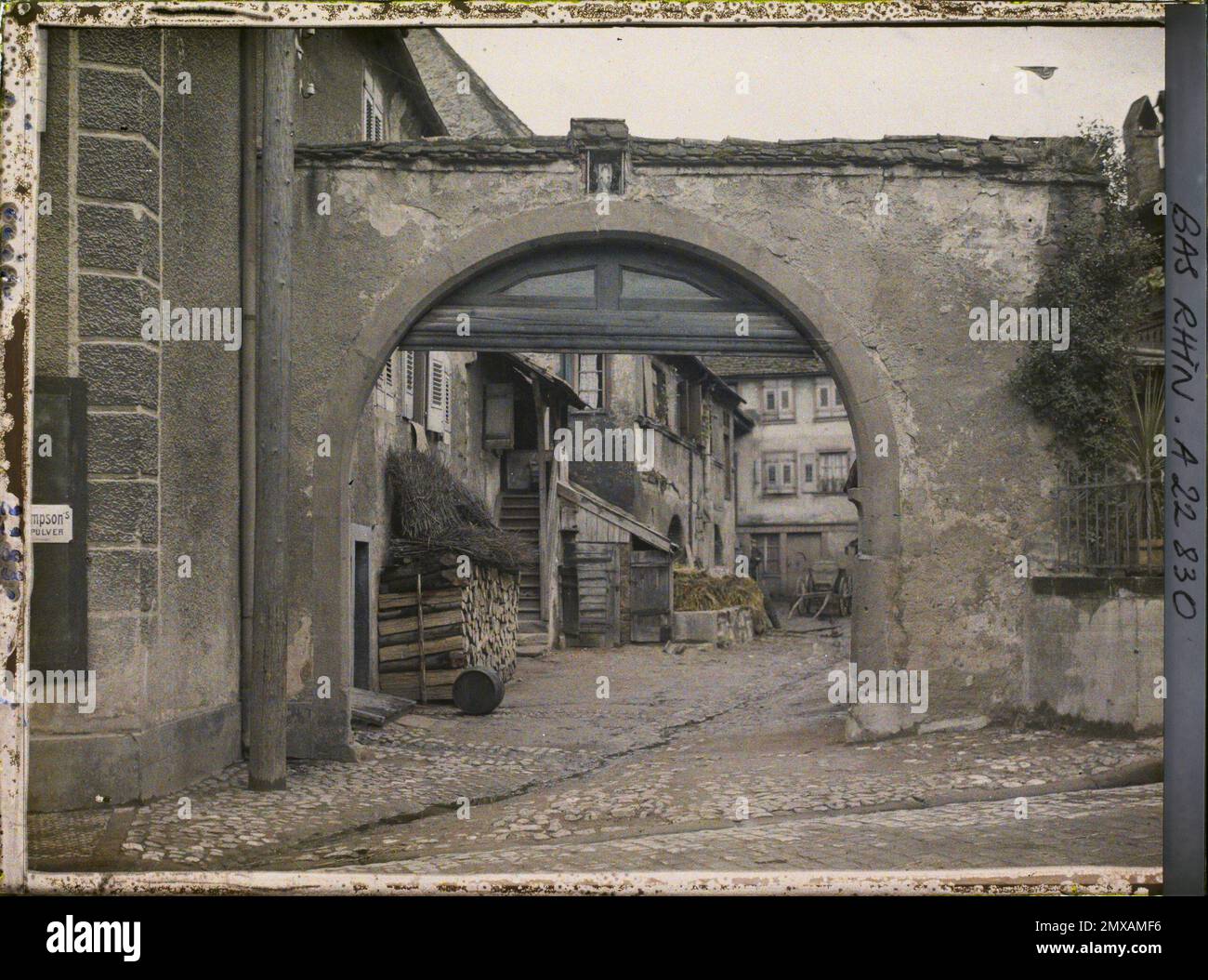 Obernai, Frankreich , 1920 - Elsass - Auguste Léon (Juli) Stockfoto