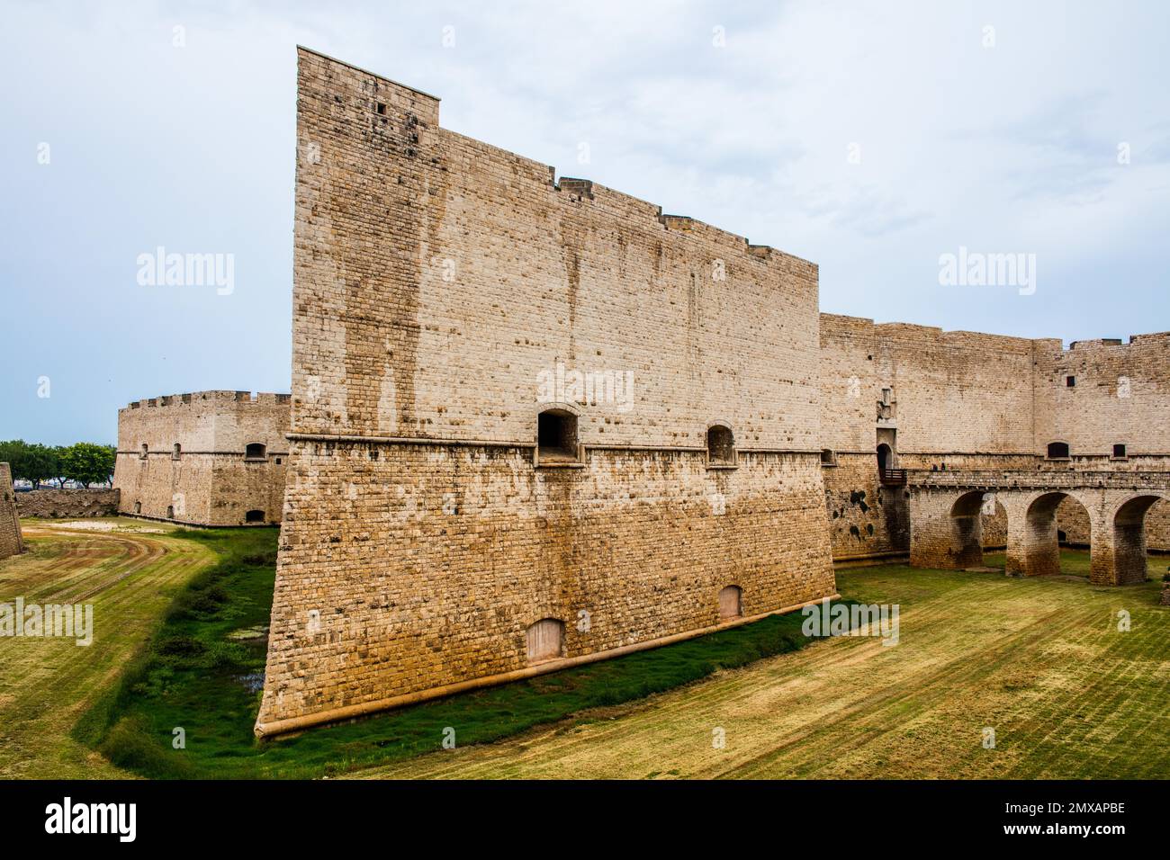 Barletta, Apulien, Barletta, Apulien, Italien, Staufer-Festung aus dem 10. Jahrhundert Stockfoto