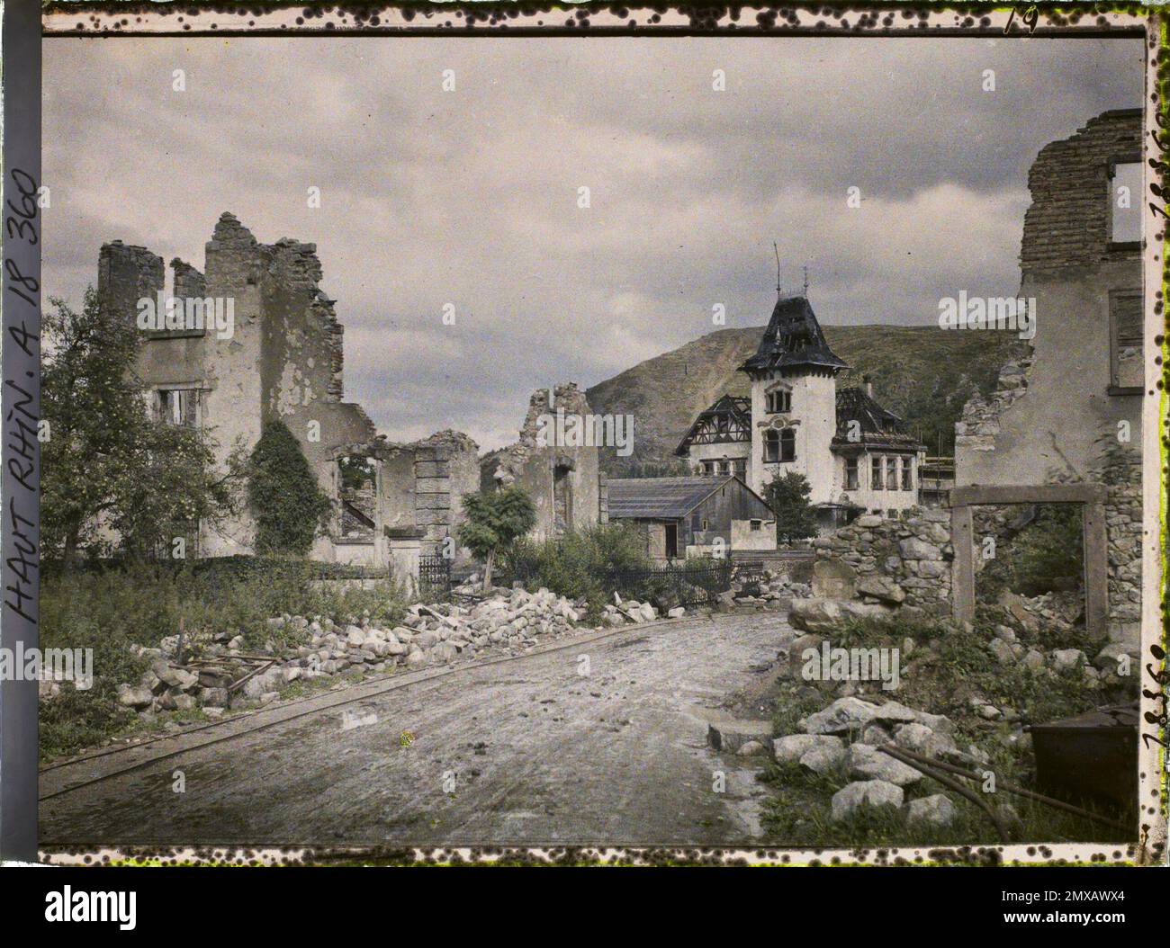 Metzeral, Skin-rhin, Asseas, frances , 1919 - Elsace - Fernand Cuville - (Herbst) Stockfoto