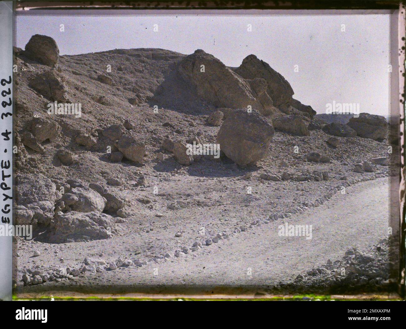 Umgebung von Theben, Ägypten, Afrika auf dem Weg zu den Königsgräbern