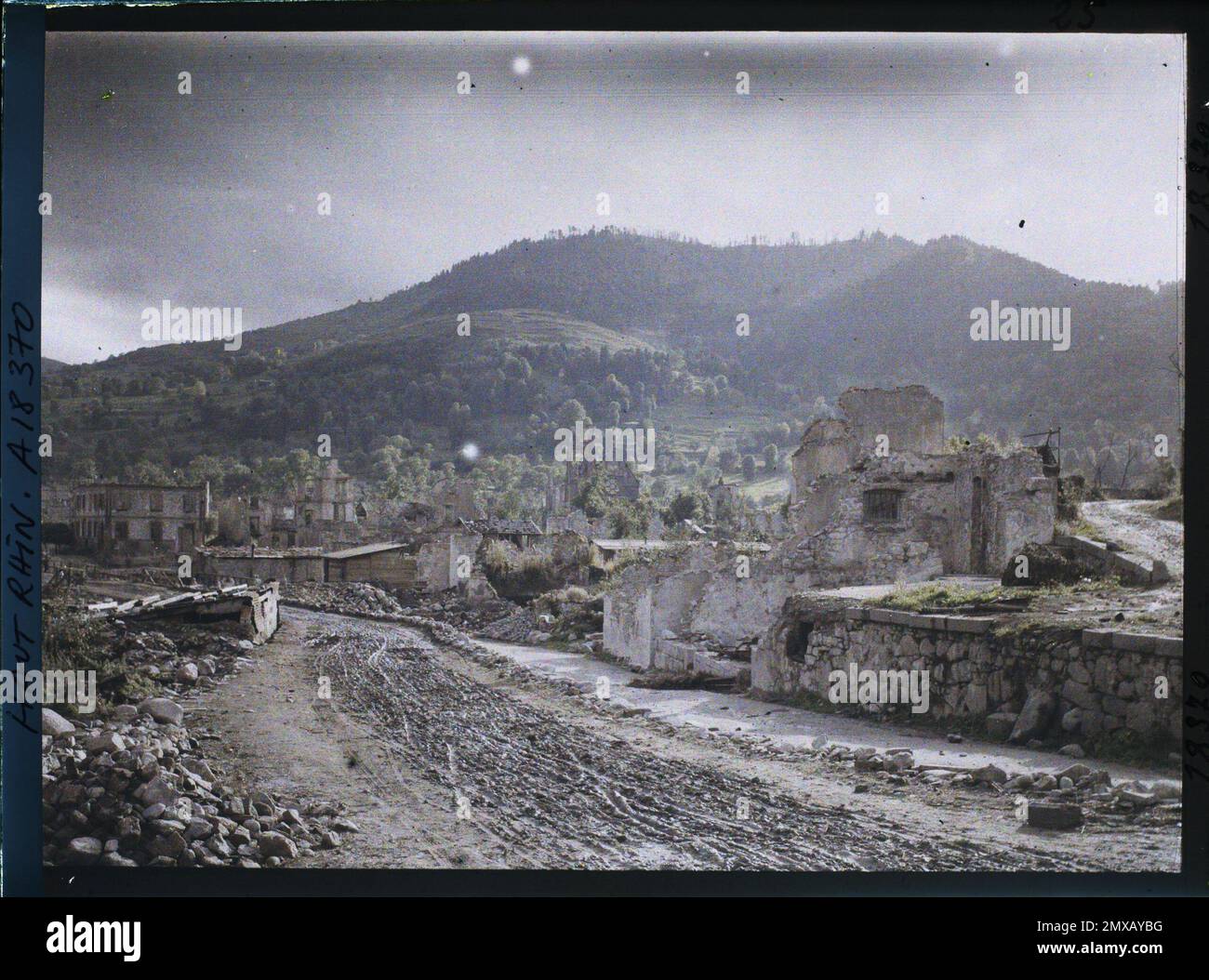 Metzeral, Skin-rhin, Asseas, frances , 1919 - Elsace - Fernand Cuville - (Herbst) Stockfoto