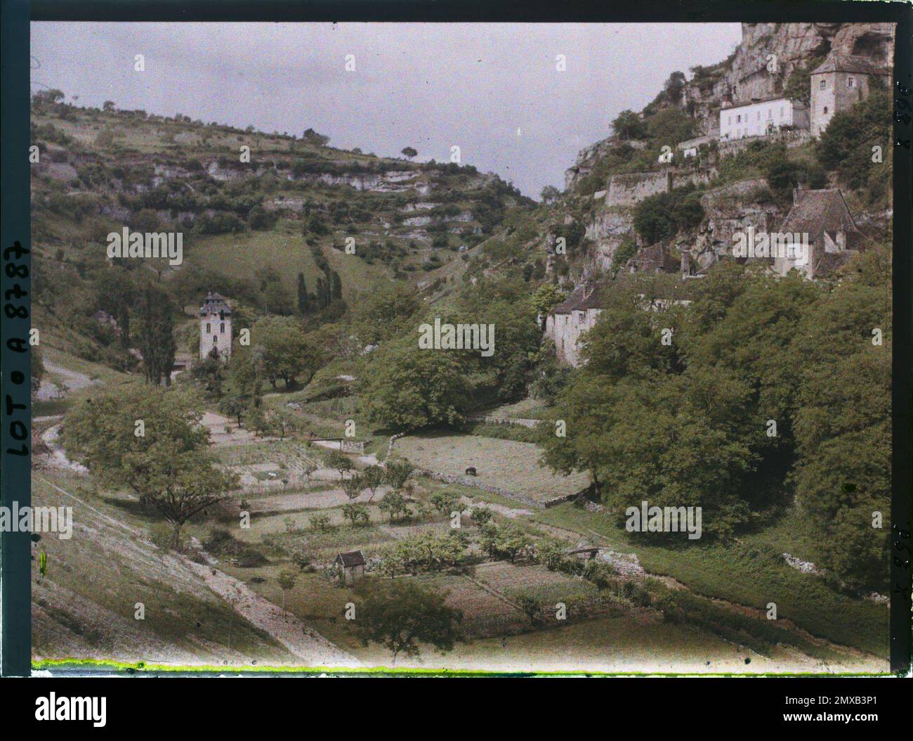 Rocamadour, Frankreich , 1916 - Französische Provinzen - Jean Brunhes, Auguste Léon und Georges Chevalier - (April - Juli) Stockfoto