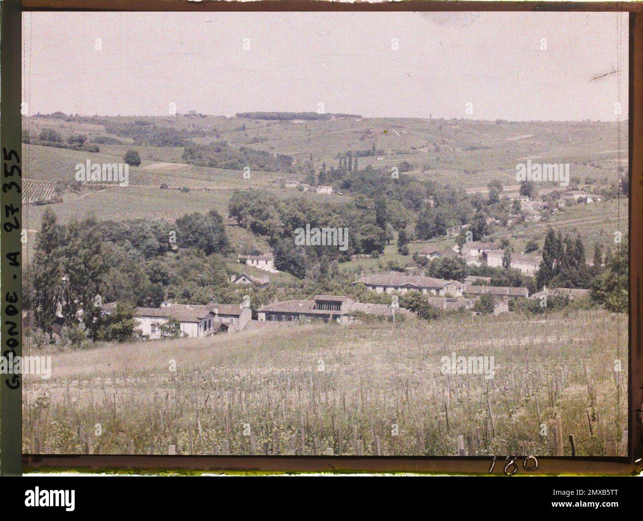 Verdelais, Frankreich , 1920-1921 - Charente, Gironde, Basse - Pyrénées, Hautes Pyrénées - Fernand Cuville Stockfoto