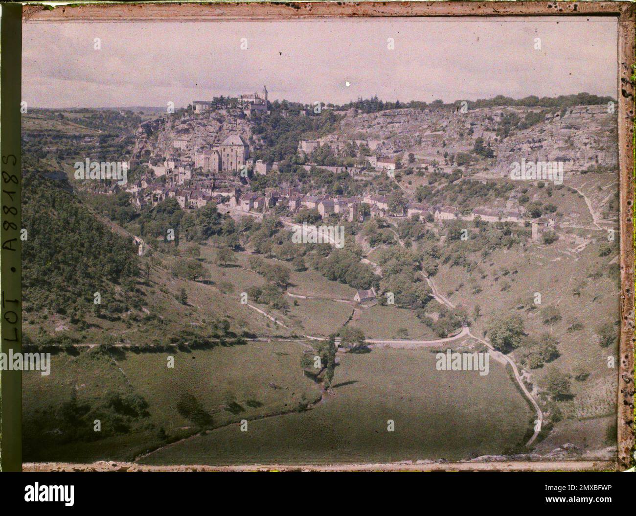 Rocamadour, Frankreich , 1916 - Französische Provinzen - Jean Brunhes, Auguste Léon und Georges Chevalier - (April - Juli) Stockfoto