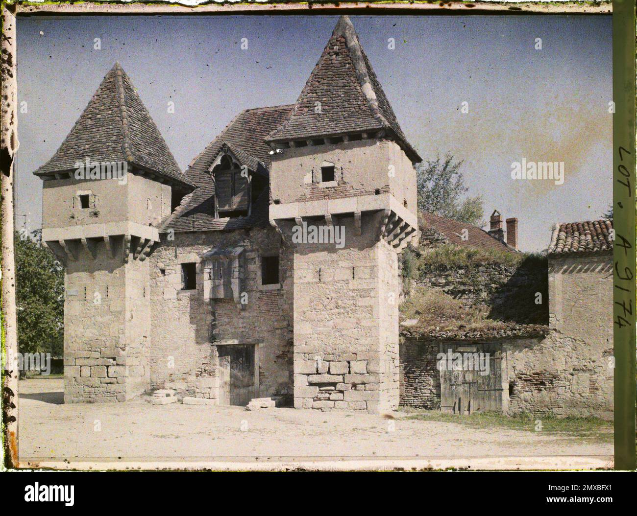 Cahors, Frankreich , 1916 - Französische Provinzen - Jean Brunhes, Auguste Léon und Georges Chevalier - (April - Juli) Stockfoto
