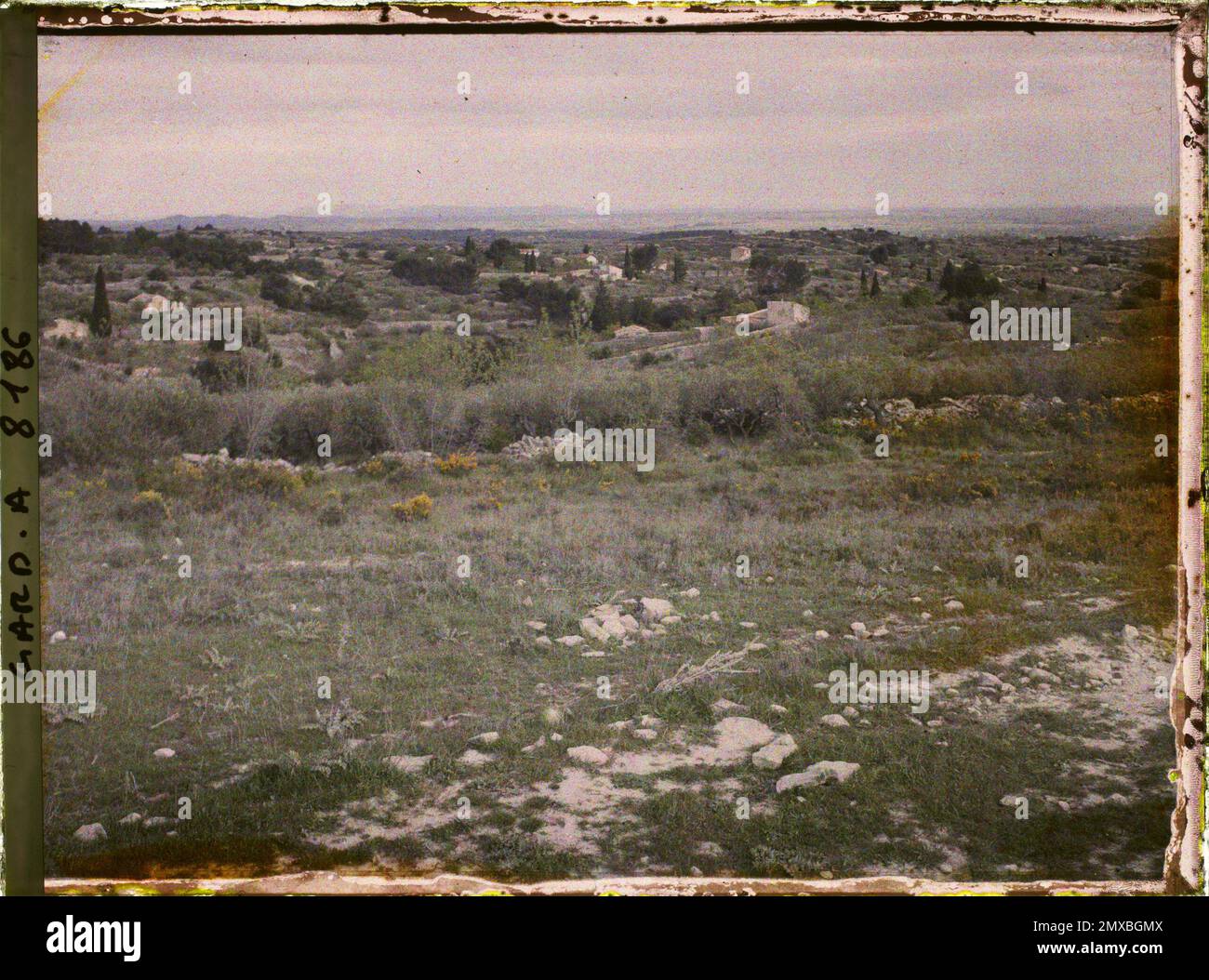 Nîmes, Frankreich La Plaine de Nîmes , 1916 - Französische Provinzen - Jean Brunhes, Auguste Léon und Georges Chevalier - (April - Juli) Stockfoto