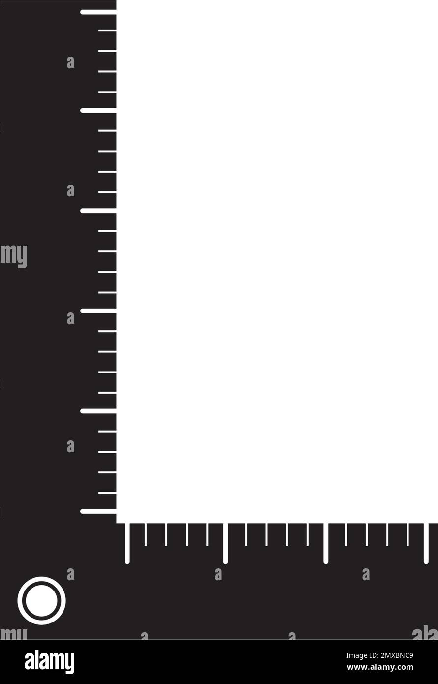 Hintergrund der Vektorkonstruktion für das Linealsymbol. Stock Vektor