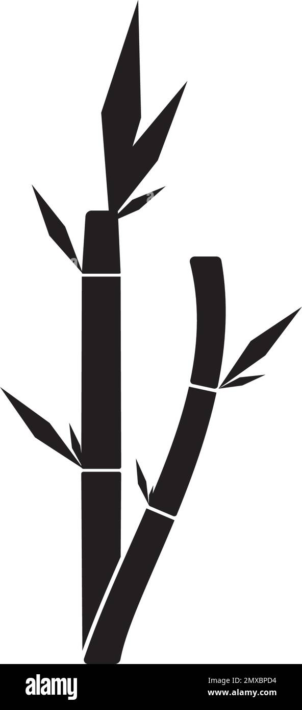 Zuckerrohr-Symbol Vektor-Illustration Logo-Vorlage Stock Vektor