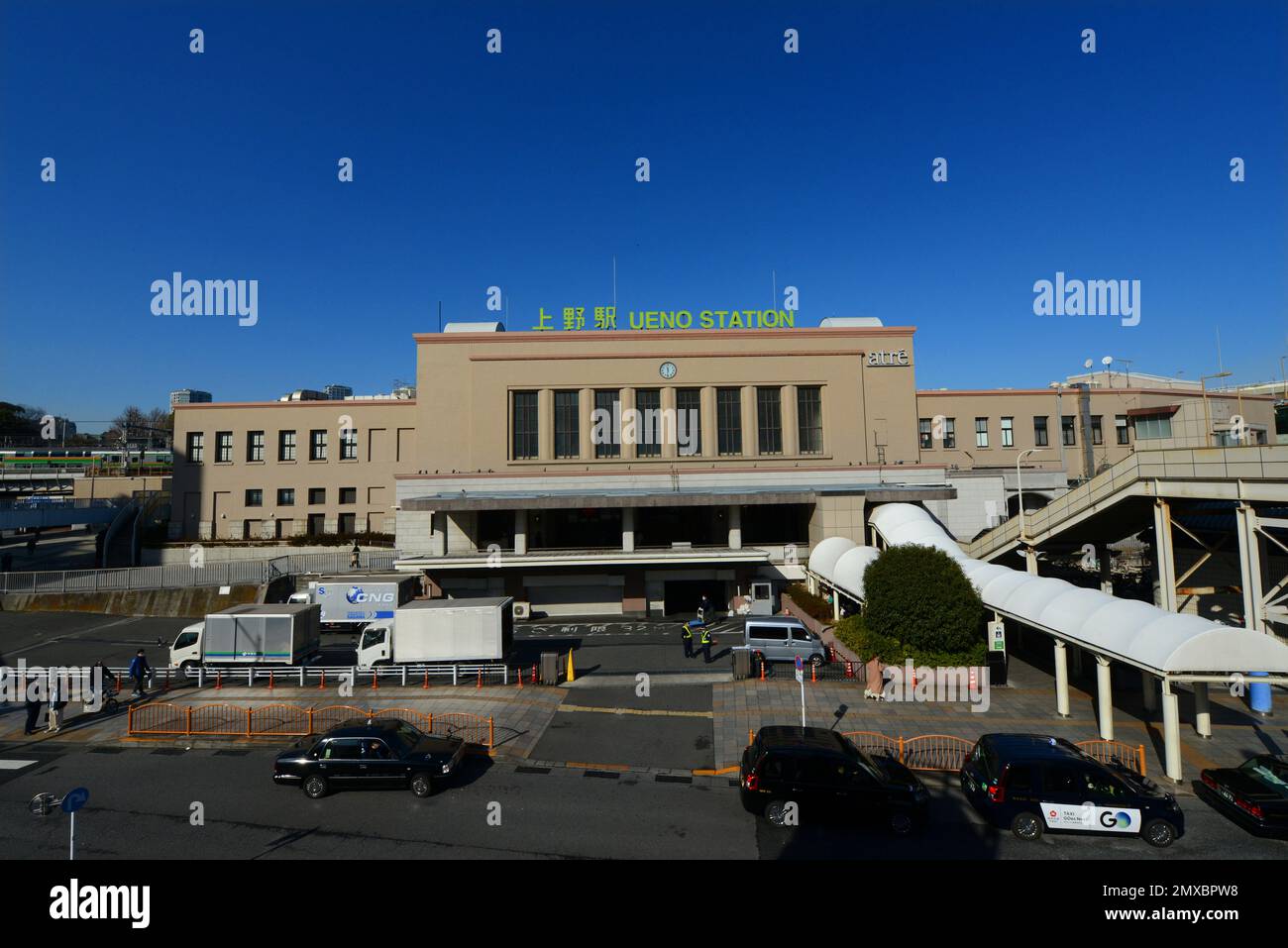 JR-Bahnhof Ueno in Tokio, Japan. Stockfoto