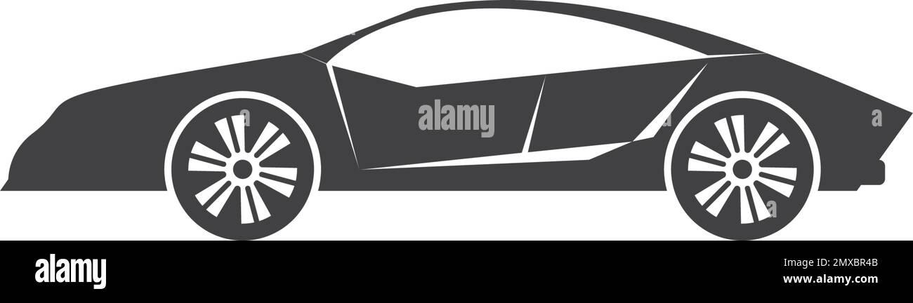 Rennwagen-Symbol. Einfache Darstellung eines Vektorsymbols für das Web im Rennwagen Stock Vektor