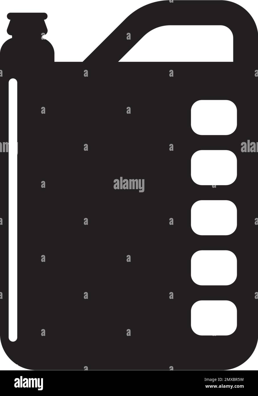 Ölkanister-Symbol, Benzin-Symbole Vektor. Einfache Darstellung von Symbolvektorsymbolen von Ölvektorsymbolen des Ölbehälters für Vektorsymbole für das Betanken im Web Stock Vektor