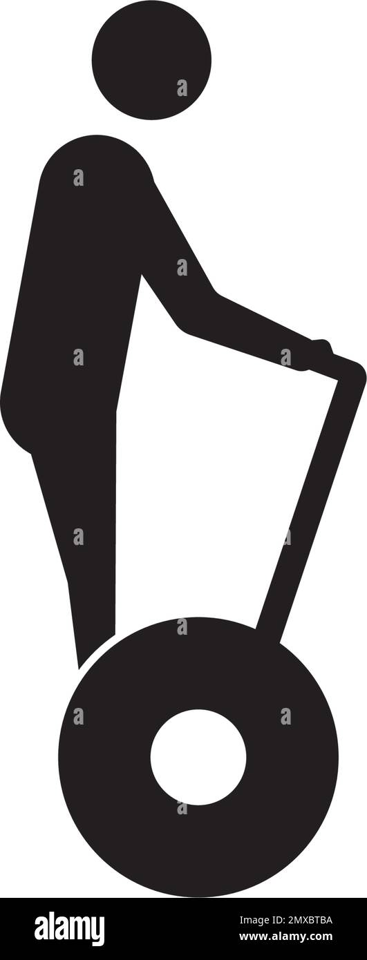 Logo für Segway-Symbole mit Vektordarstellung. Stock Vektor