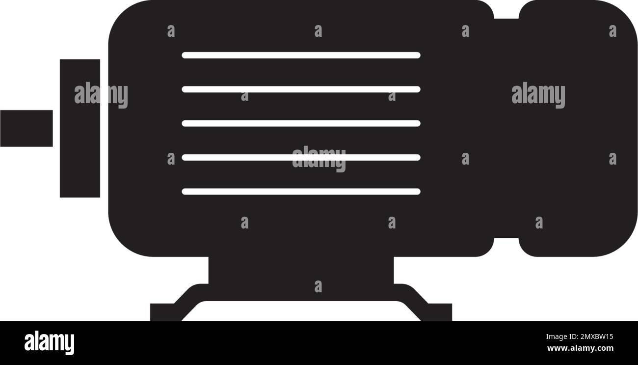 Elektromotor-Symbol Vektordarstellung Logo-Design. Stock Vektor