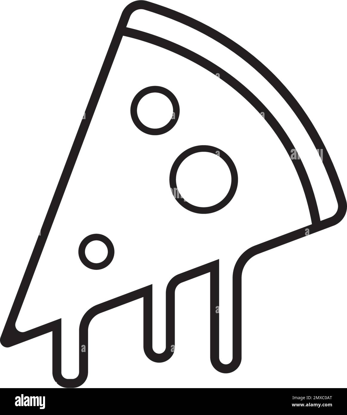 Pizzasymbol-Vektordesign Stock Vektor