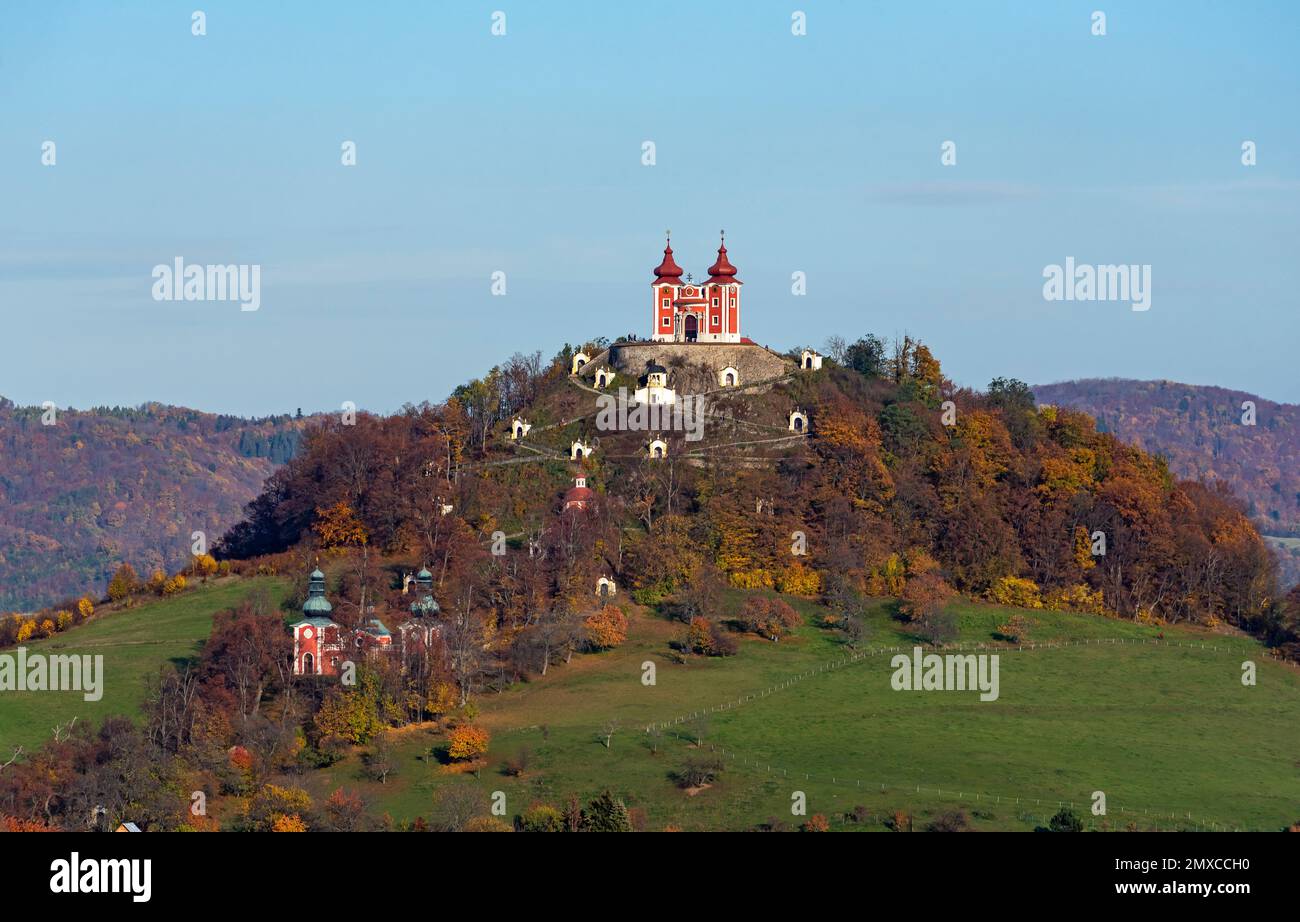 Kalvária, Calvary Hill, Banska Stiavnica, Slowakei Stockfoto