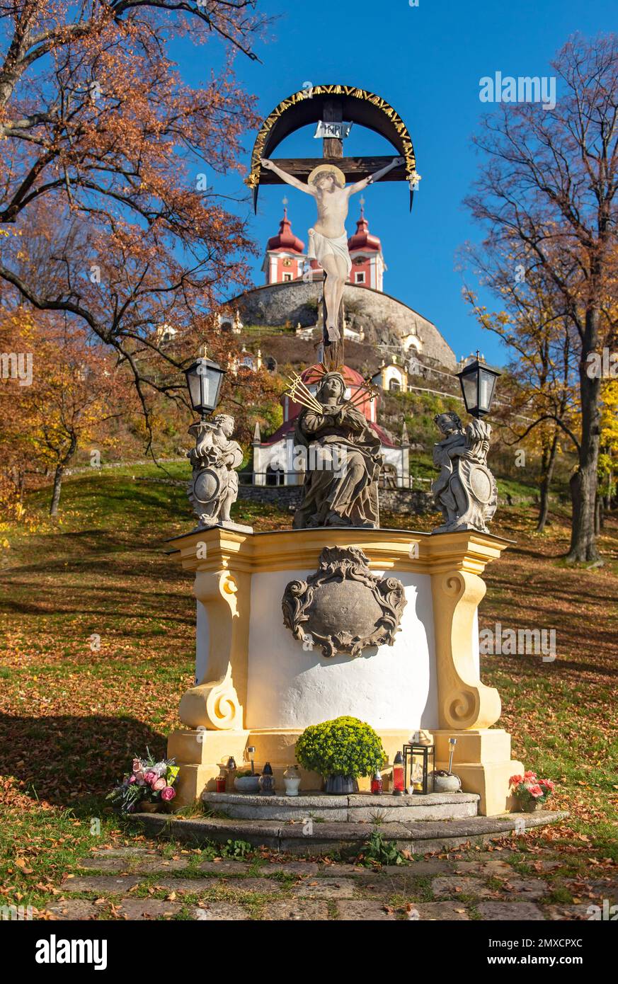 Kalvária, Calvary Hill, Banska Stiavnica, Slowakei Stockfoto