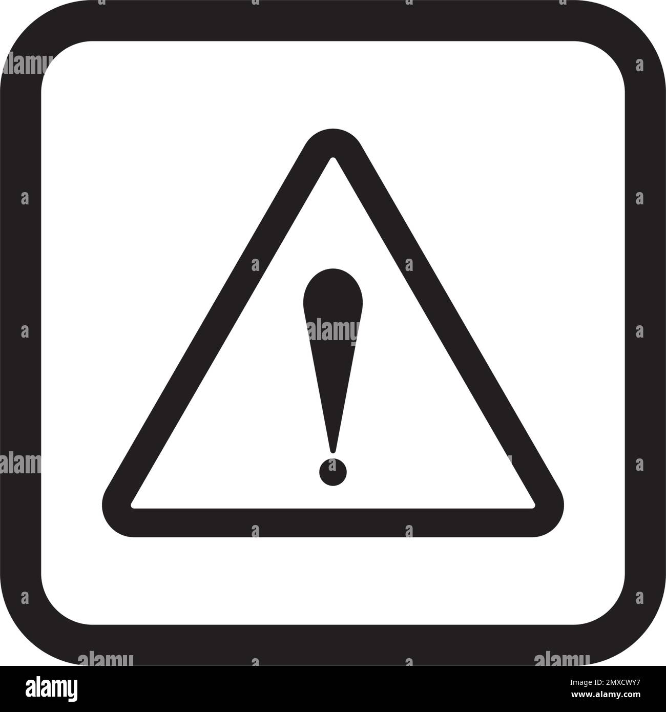 Zerbrechliches flaches Symbol mit Rissen und schwarzem Rahmen auf weißem Hintergrund isoliert. Symbol für zerbrechliche Verpackung. Abbildung des Beschriftungsvektors Stock Vektor