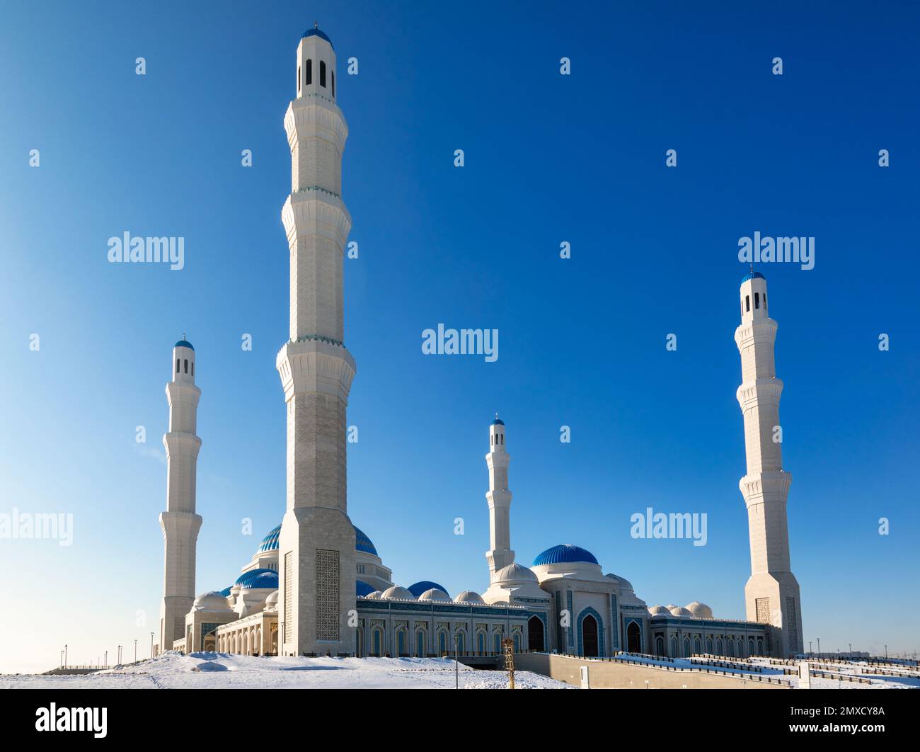 Astana große Moschee die größte Moschee in Zentralasien und eine der größten der Welt, Astana, Kasachstan Stockfoto