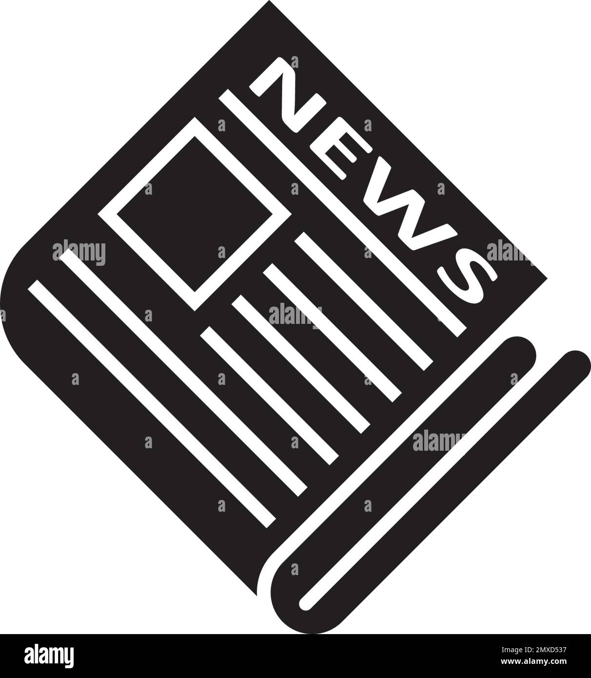 Logo-Design für Nachrichtensymbole mit Vektorgrafiken. Stock Vektor