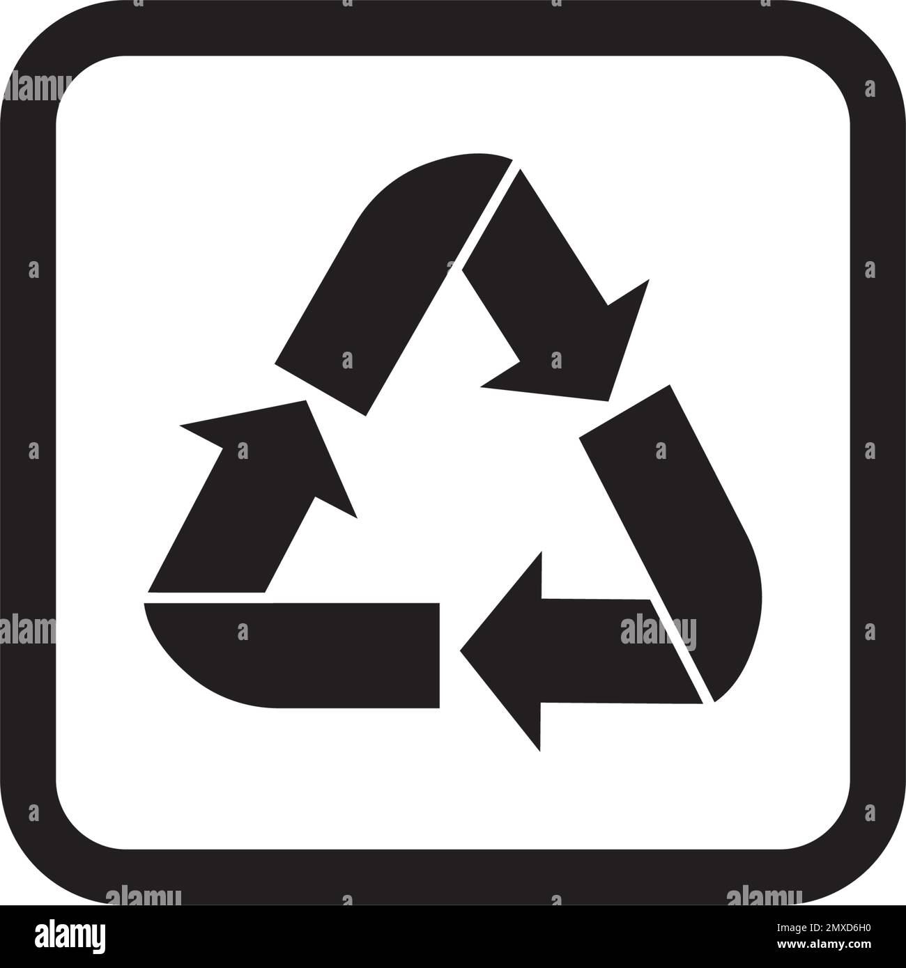 Zerbrechliches flaches Symbol mit Rissen und schwarzem Rahmen auf weißem Hintergrund isoliert. Symbol für zerbrechliche Verpackung. Abbildung des Beschriftungsvektors Stock Vektor