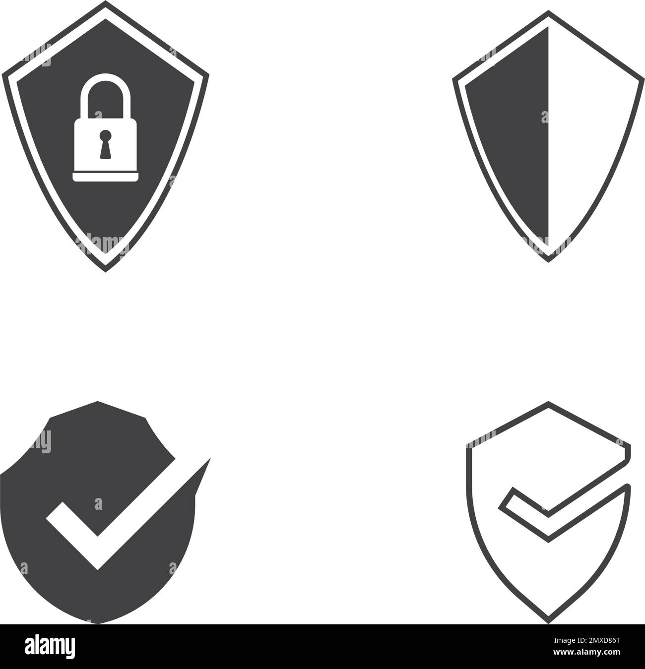 Vektor-Logo des Shield Icon. Stock Vektor
