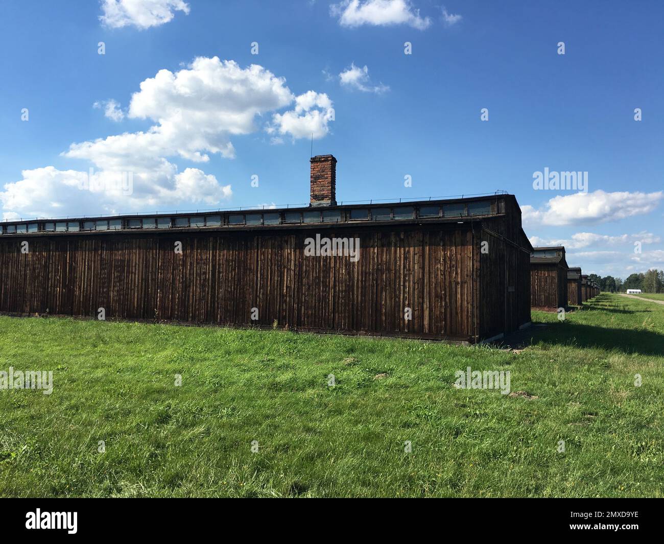 Ein KL Auschwitz, das größte der deutschen Konzentrationslager und Vernichtungszentren der Nazis Stockfoto