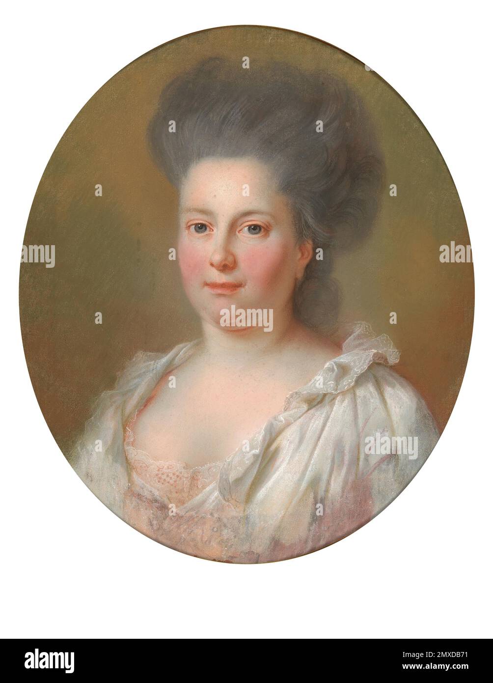 Prinzessin Friederike von Brandenburg-Schwedt (1736-1797), Herzogin von Württemberg. Museum: PRIVATE SAMMLUNG. AUTOR: JOHANN HEINRICH WILHELM TISCHBEIN. Stockfoto