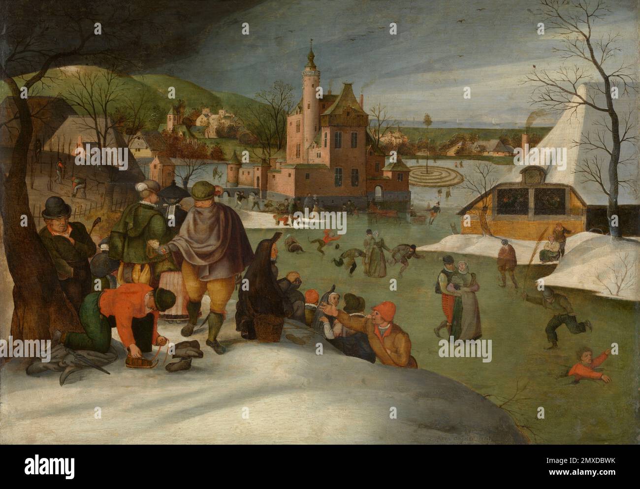 Das Four Seasons: Winter. Museum: Royal Museum of Fine Arts, Antwerpen. Autor: ABEL GRIMMER. Stockfoto