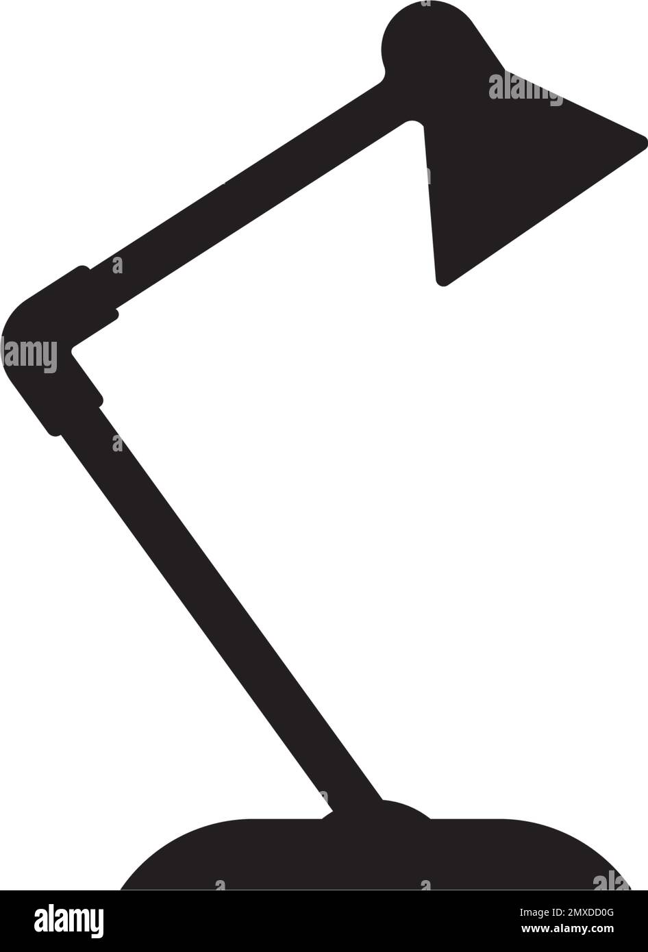 Vektordesign der Tischleuchte. Stock Vektor