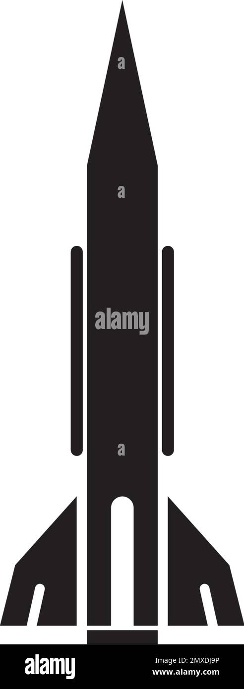 Logo-Design mit Raketensymbol-Vektor-Illustration. Stock Vektor