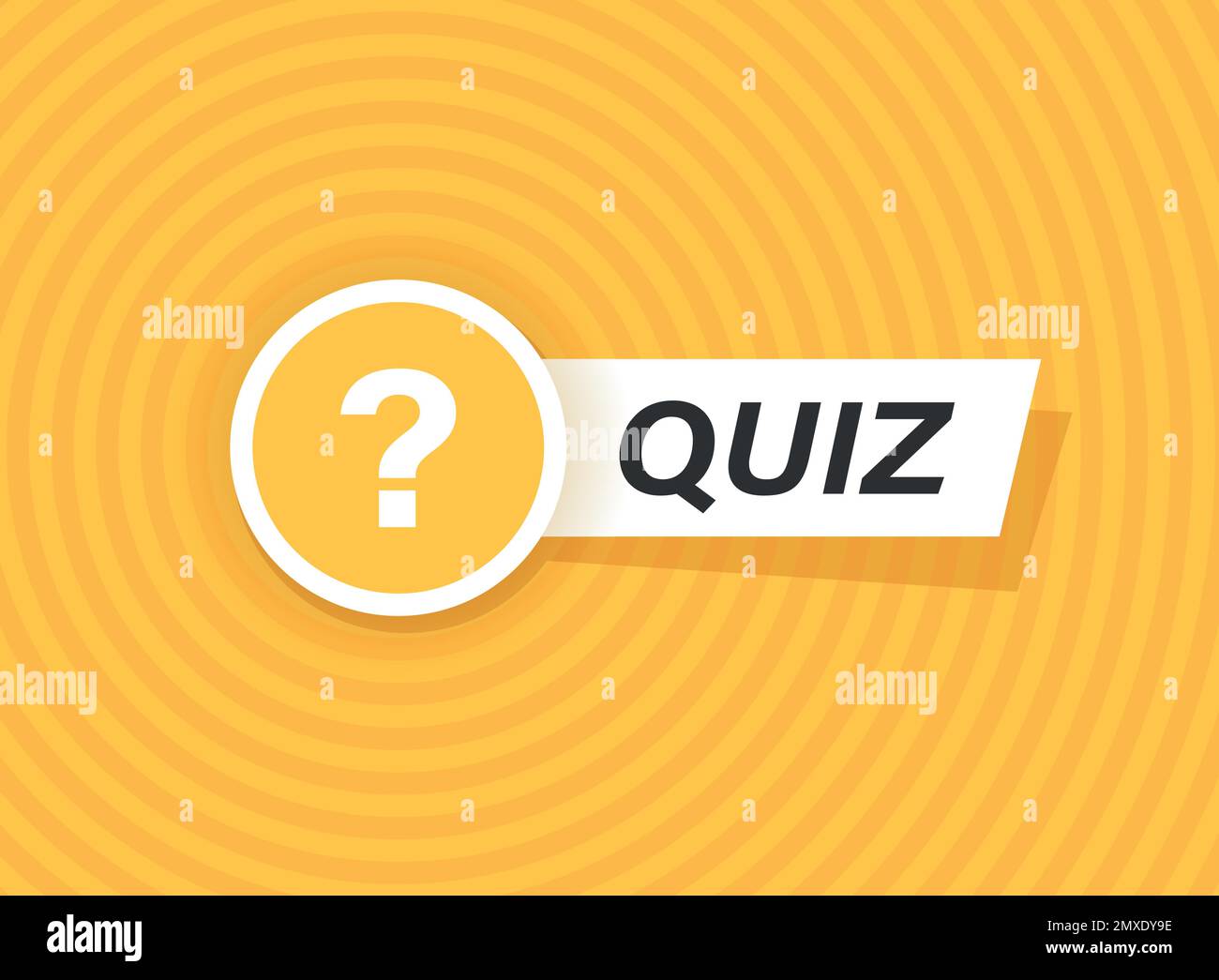 Quiz Raten Sie das Symbol für soziale Medien im flachen Stil. Vektordarstellung der FAQ auf isoliertem Hintergrund. Hilfe-Schaltfläche signiert Geschäftskonzept. Stock Vektor