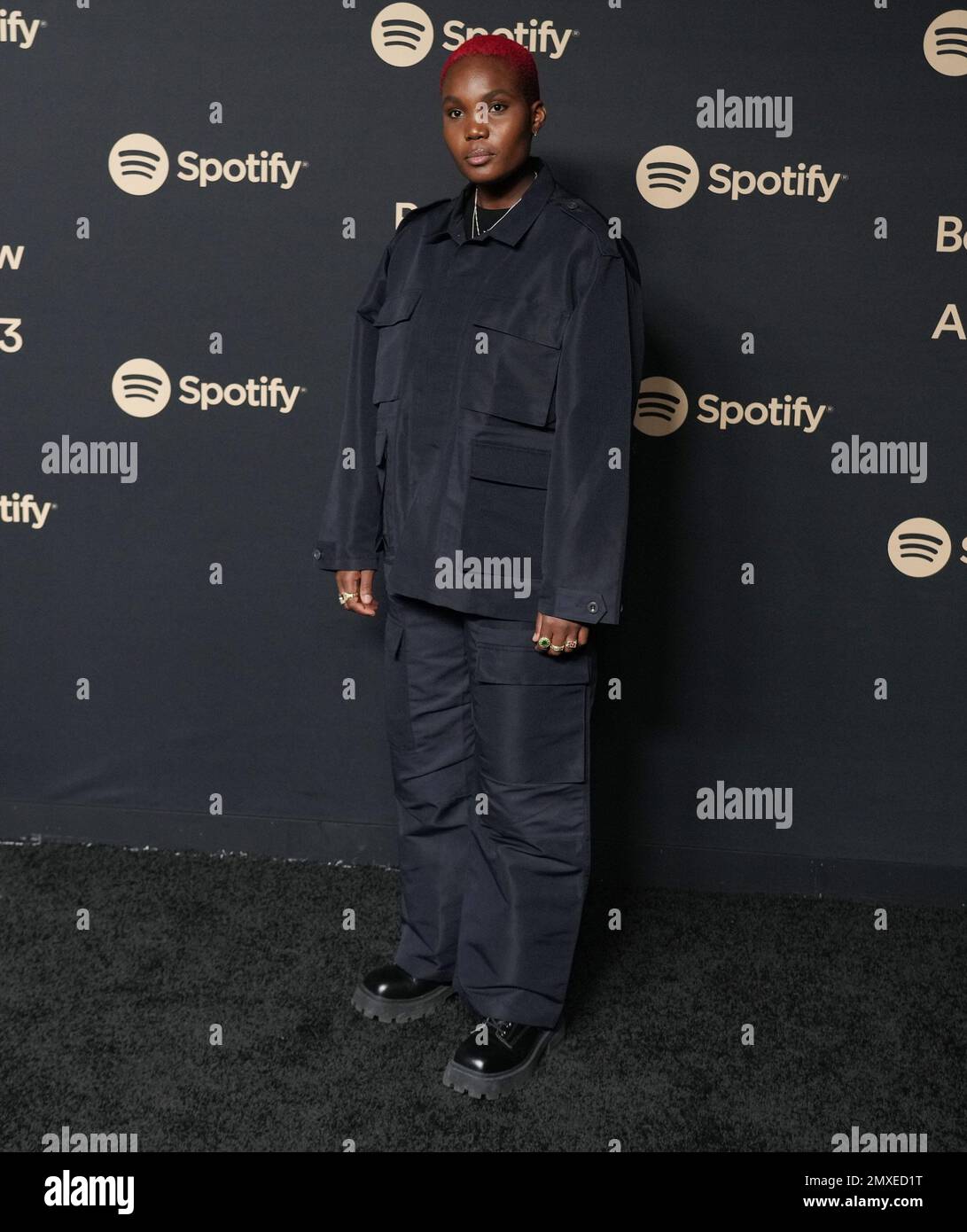 Los Angeles, USA. 02. Februar 2023. Arlo Parks kommt am Donnerstag, den 2. Februar 2023, zur Spotify's 2023 Best New Artist Party im Pacific Design Center in West Hollywood, Kalifornien. (Foto: Sthanlee B. Mirador/Sipa USA) Guthaben: SIPA USA/Alamy Live News Stockfoto