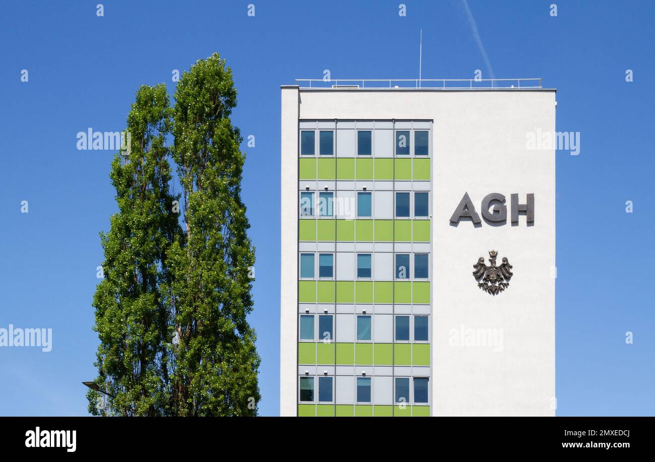 Gießereiabteilung der AGH-Universität für Wissenschaft und Technologie Kraków. Abteilung für Gießereiprozesse in Krakau, Polen. Stockfoto