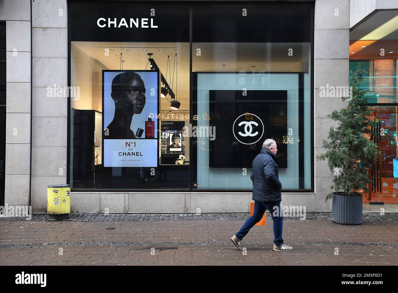 Kopenhagen/Dänemark/03. Februar 2023/Blick auf Chanel Store von Stroeger im dänischen Capial Kopenhagen. (Foto: Francis Joseph Dean/Dean Pictures) Stockfoto